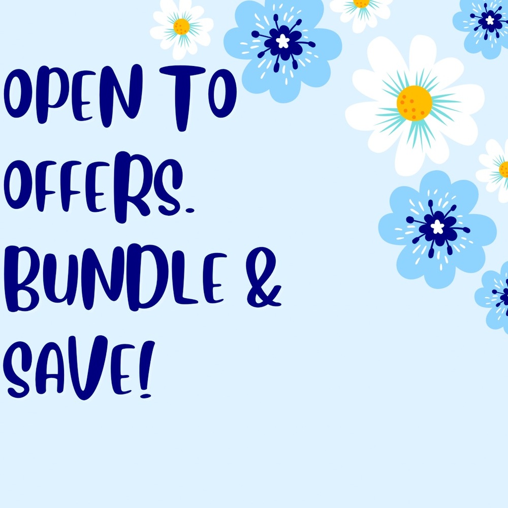 Open to reasonable offers. Bundle & save !